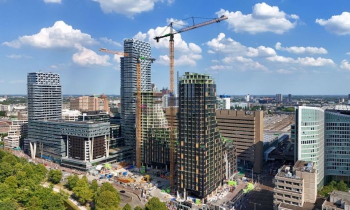 Bouw KJ Den Haag bereikt hoogste punt